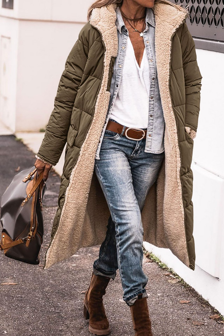 Elara | Reversible Sherpa Coat
