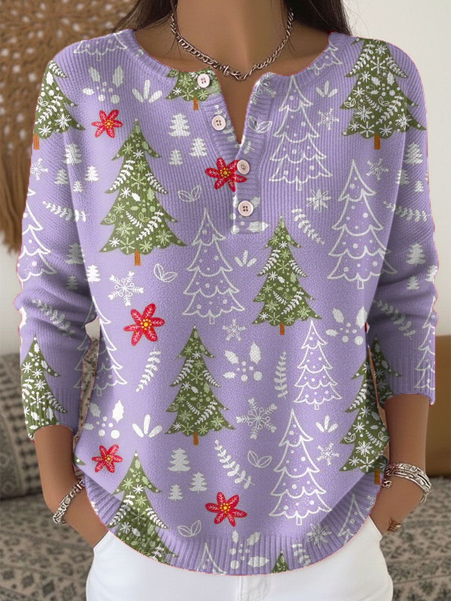 Women's Blouse | Holiday Print