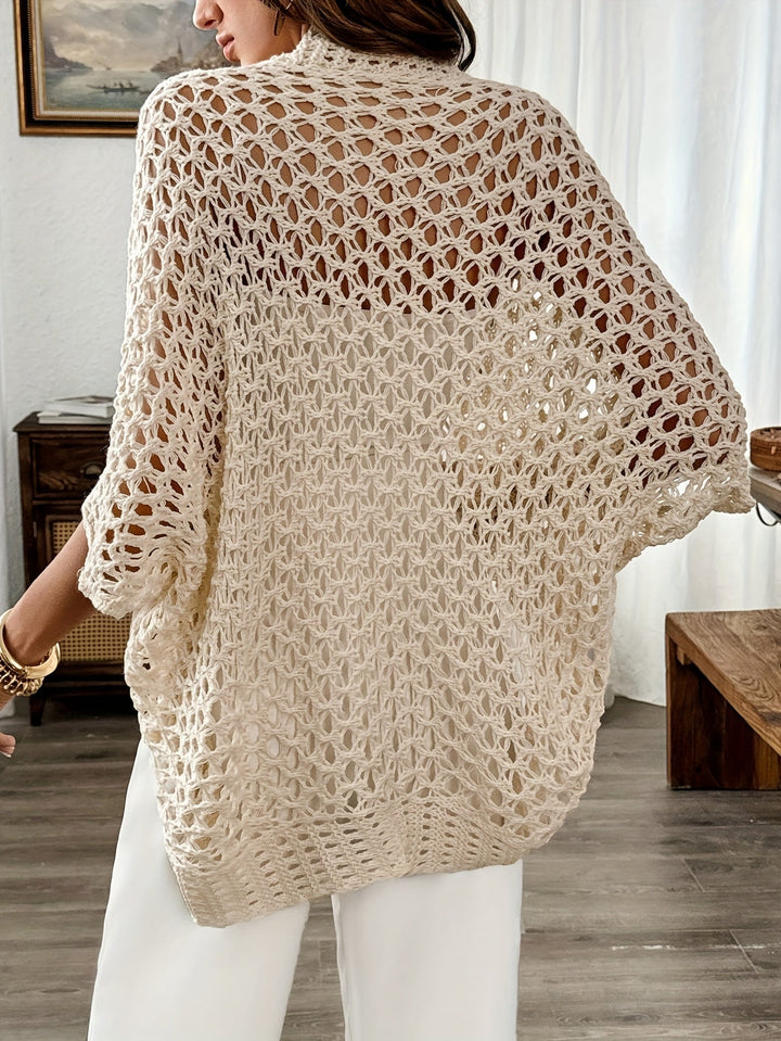 Women’s Cardigan | Open Knit Drape