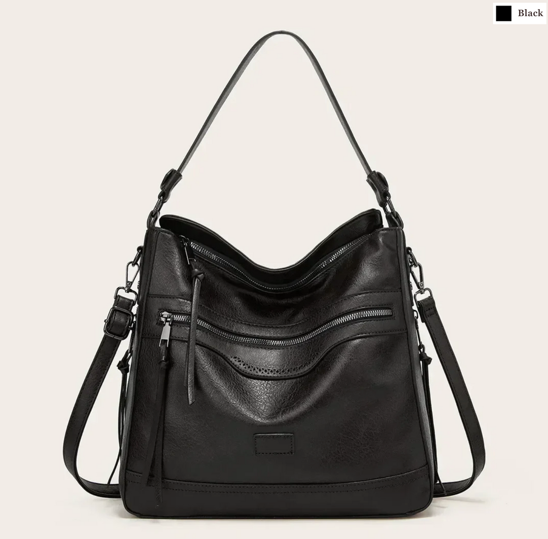 Malbjørg | Elegant shoulder bag with wavy design