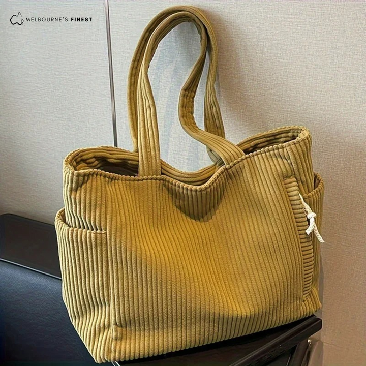 Sienna Corduroy Tote Bag