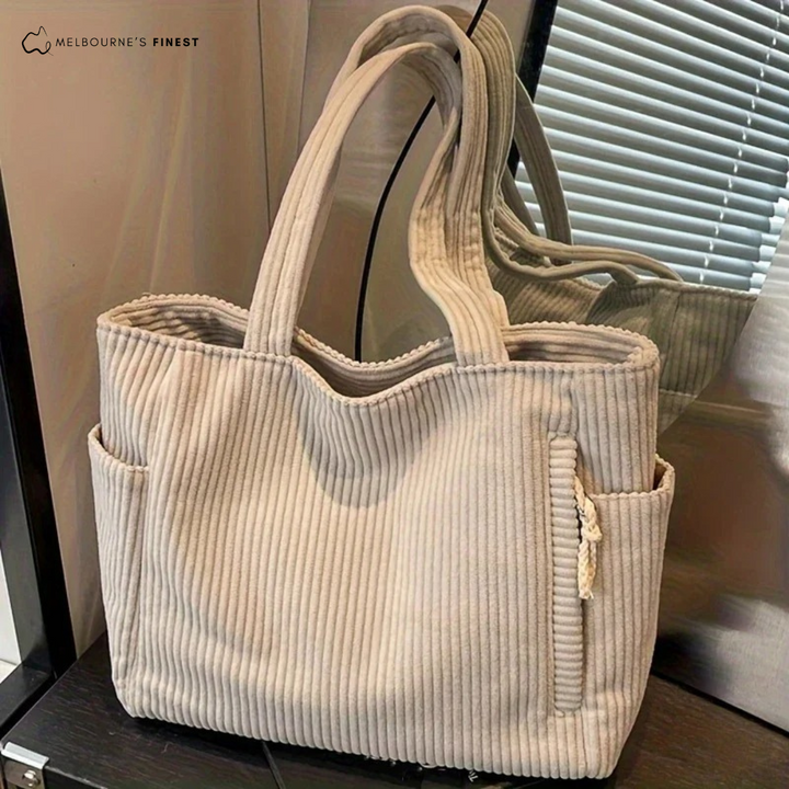 Sienna Corduroy Tote Bag