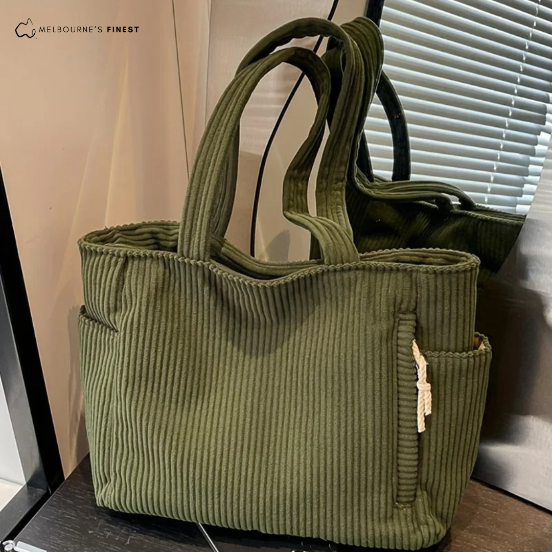 Sienna Corduroy Tote Bag