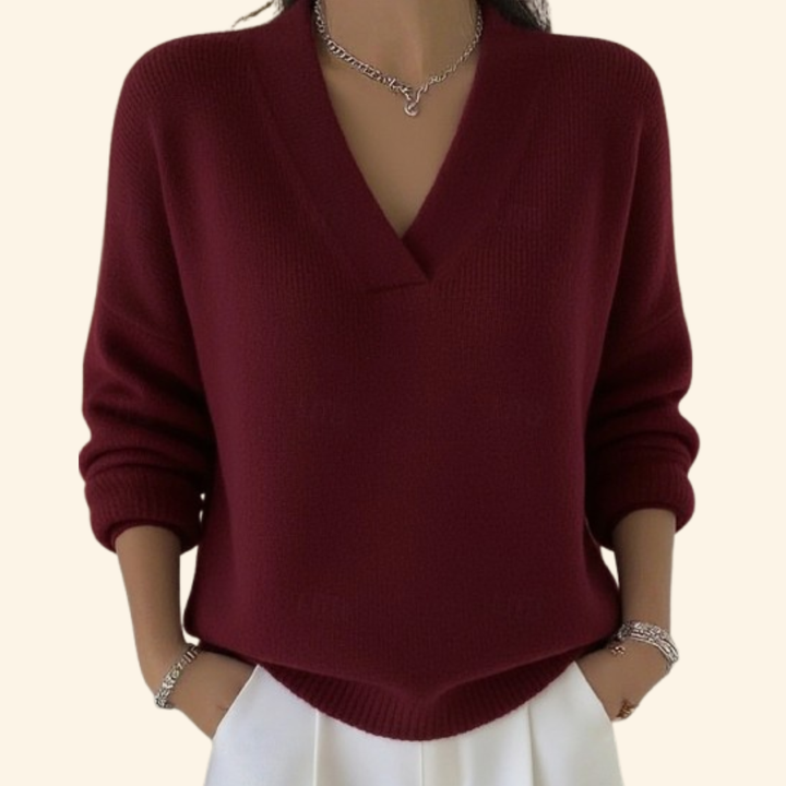 Women’s Blouse | V-Neck Long Sleeve