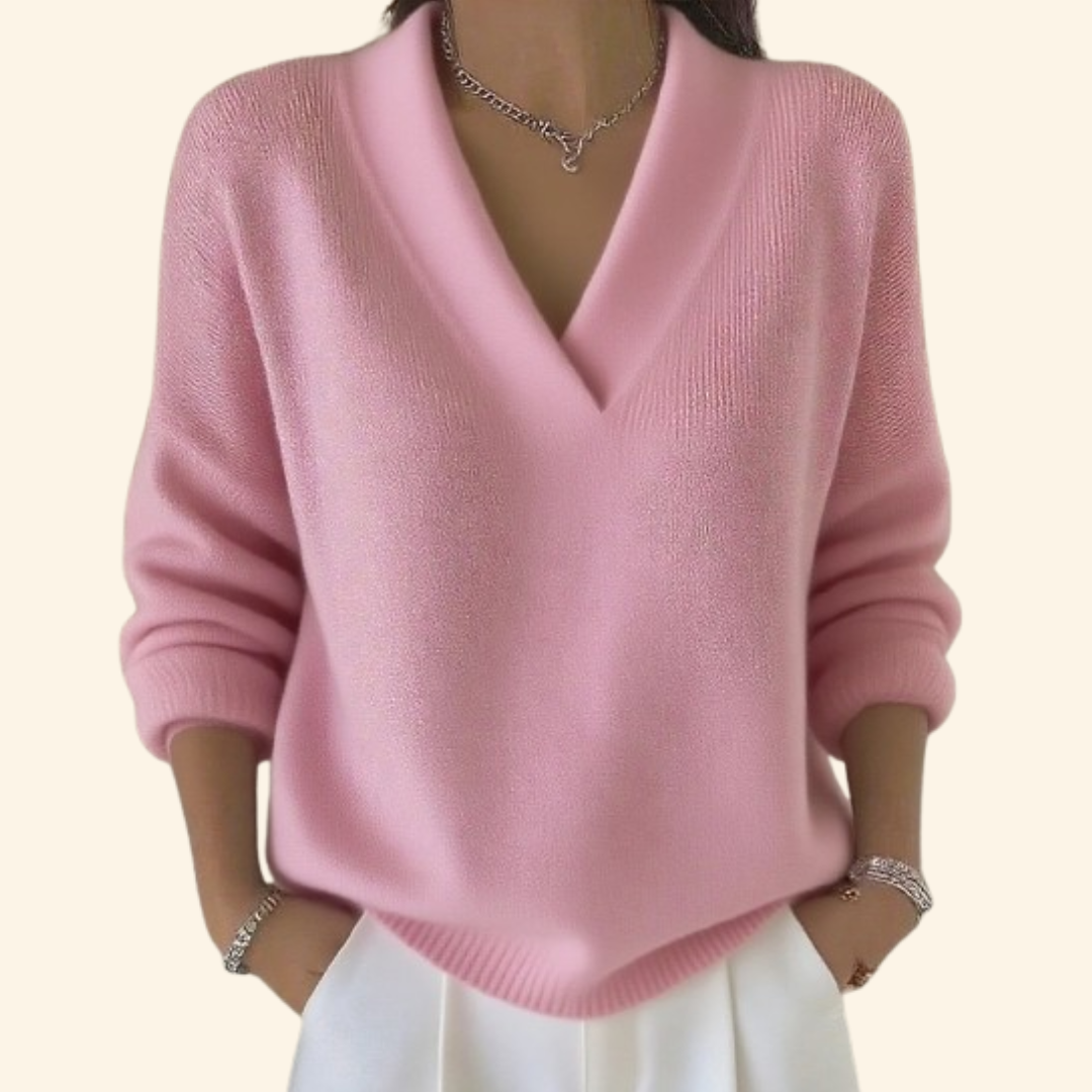 Women’s Blouse | V-Neck Long Sleeve