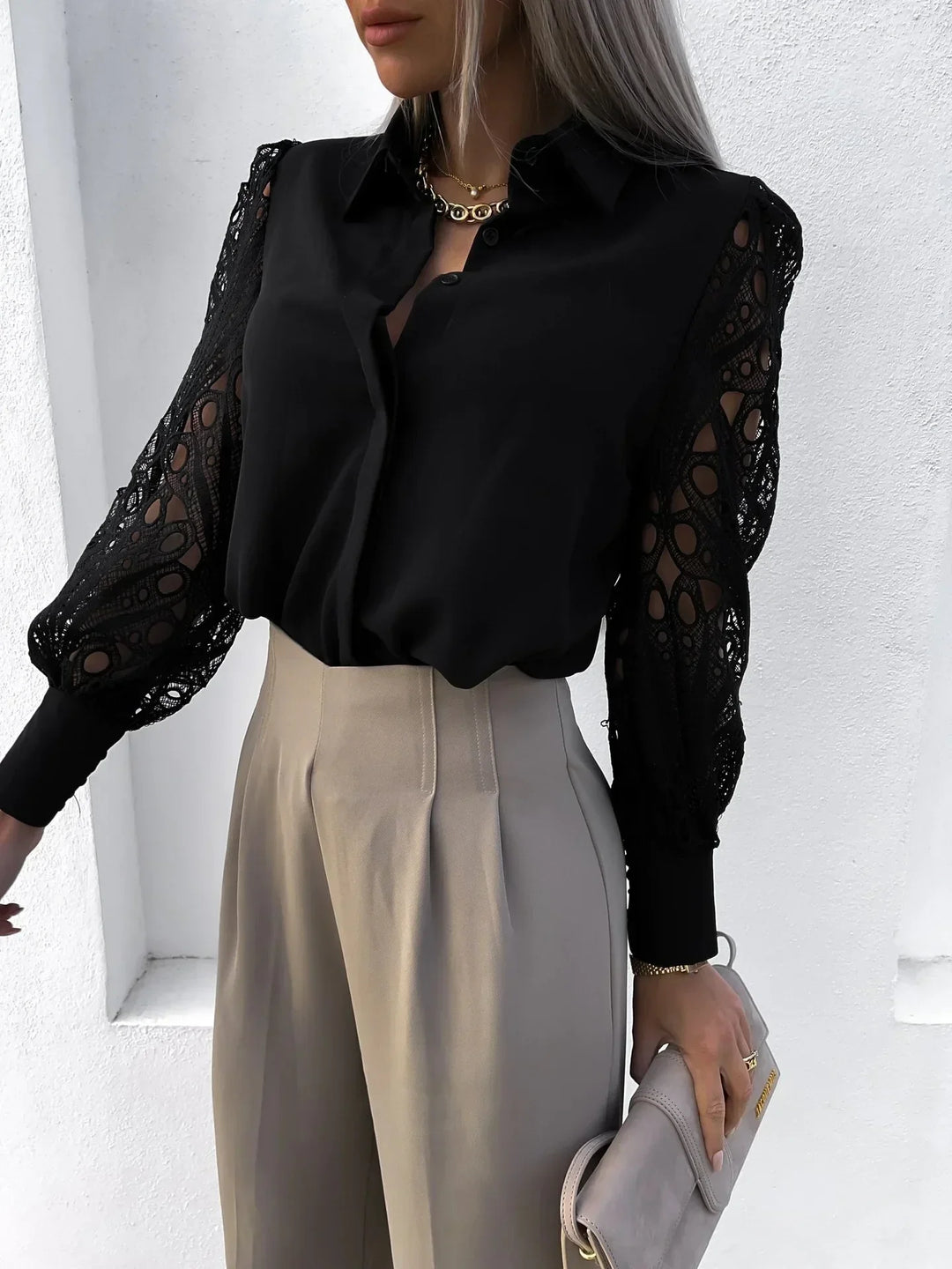 Women's Blouse | Collared Button