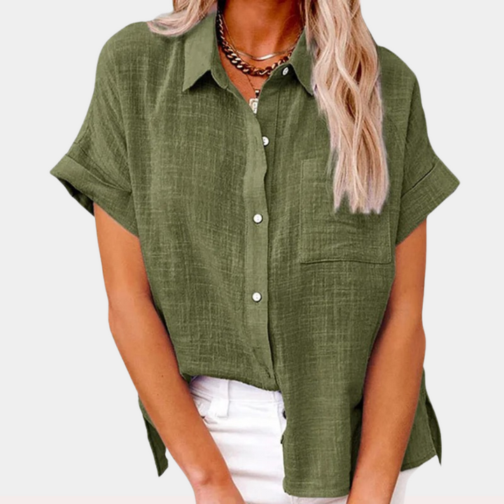 Women’s Shirt | Short Sleeve Button Down