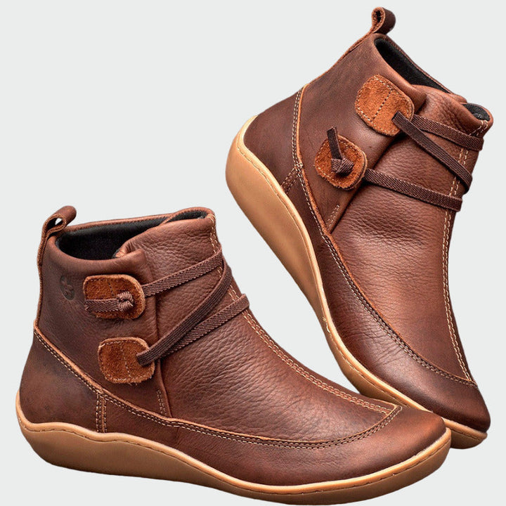Premium Supportive Leather Ankle Boots