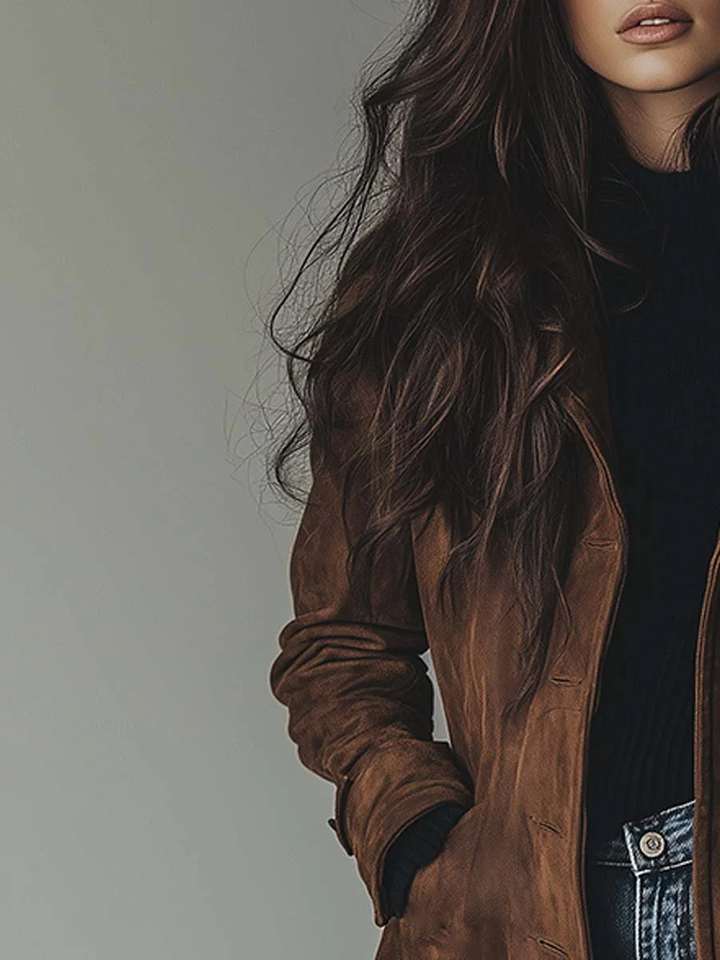 Daniella | Vintage Button Front Longline Coat