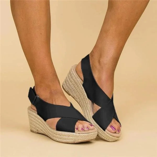 Clara | Everyday Cushioned Wedge Heel Espadrilles