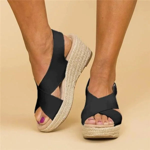 Clara | Everyday Cushioned Wedge Heel Espadrilles