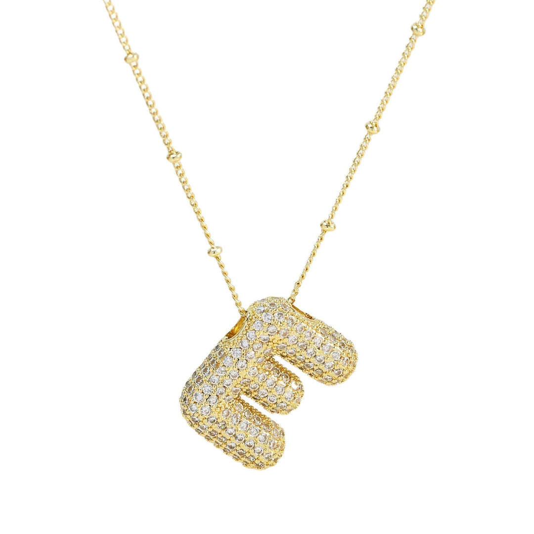Savannah | Diamond Bubble Letter Necklace
