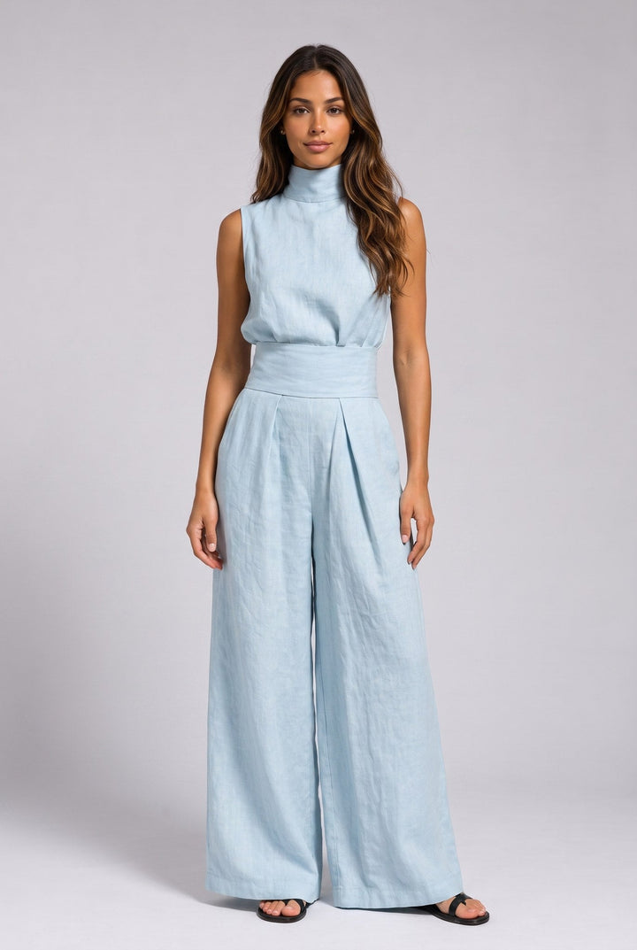 Aleia Linen Blend Two-Piece Set
