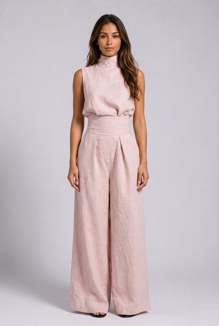 Aleia Linen Blend Two-Piece Set