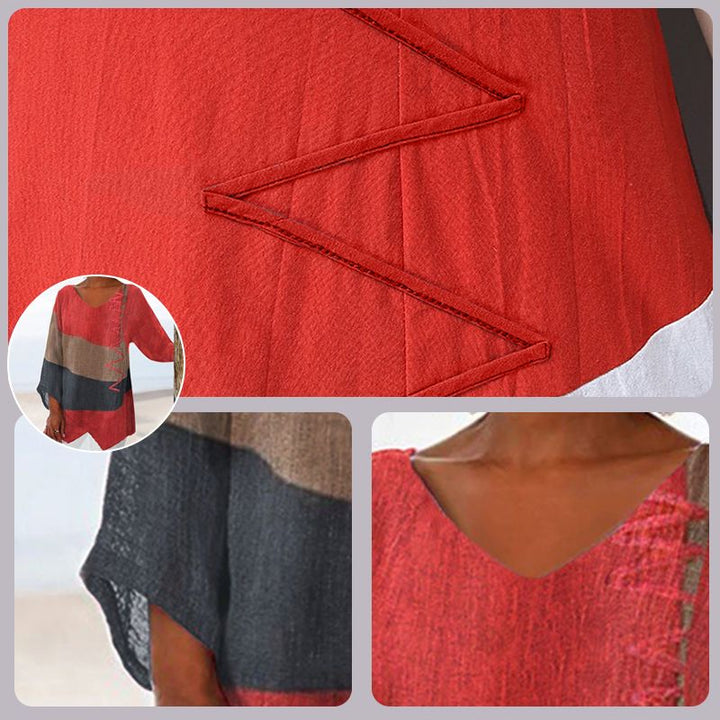 Women's Blouse | Block V-Neck