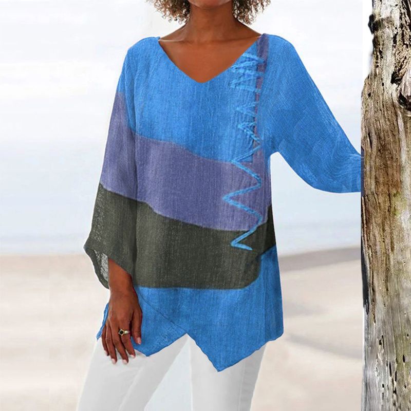 Women's Blouse | Block V-Neck