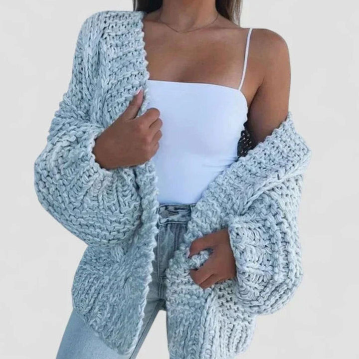 Grace | Women's Chunky Knit Open-Front Oversized Cardigan Sweater