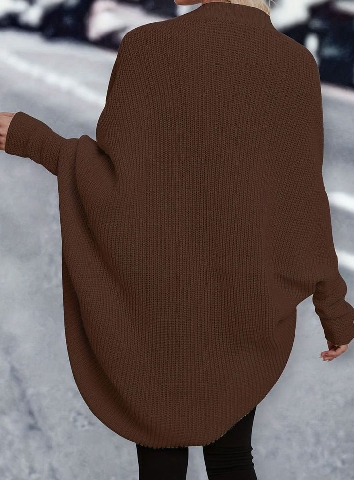 Camila | Women's Oversized Longline Open-Front Knit Cardigan